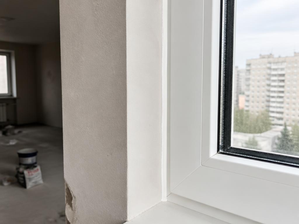 Sample photograph after repair: neatly sealed window frame